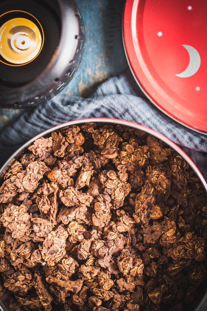 granola casera de masa madre