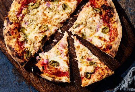 receta de pizza de masa madre